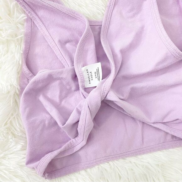Lavender Twist Back Crop Top - Picture 4 of 4